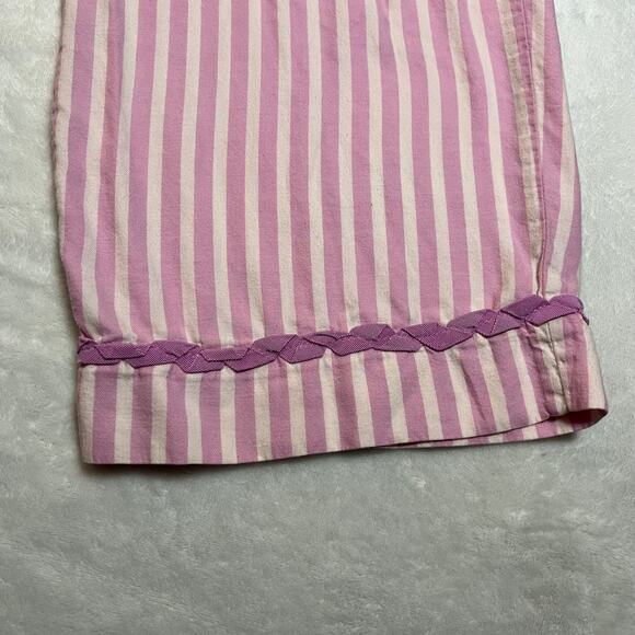 Victoria's Secret Stripe Pajama Set Size Large Cotton Loungewear Casual Colorful - Picture 11 of 13